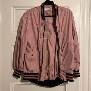 Coach pink bomber jacket
